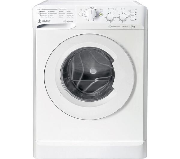 INDESIT Water Balance+ 7 kg 1400 Spin Washing Machine - White | MTWC71485W UK