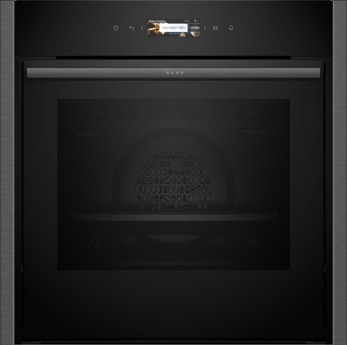 Neff N70 Built In Slide & Hide® Single Pyrolytic Oven in Graphite Grey | B54CR71GOB