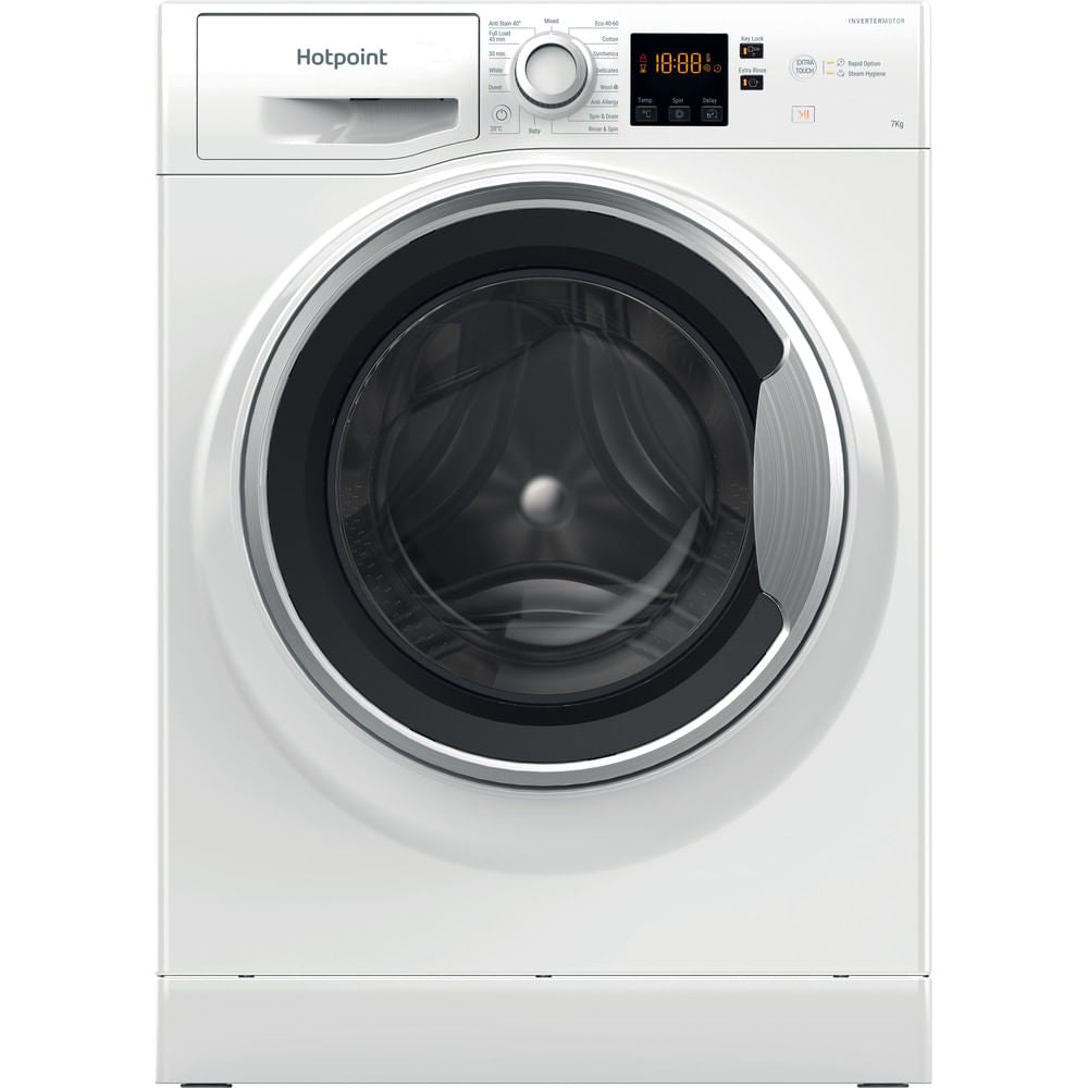 Hotpoint Anti-stain Washing Machine - White - 7kg - 1400rpm - A Rated | NSWE7469WS UK