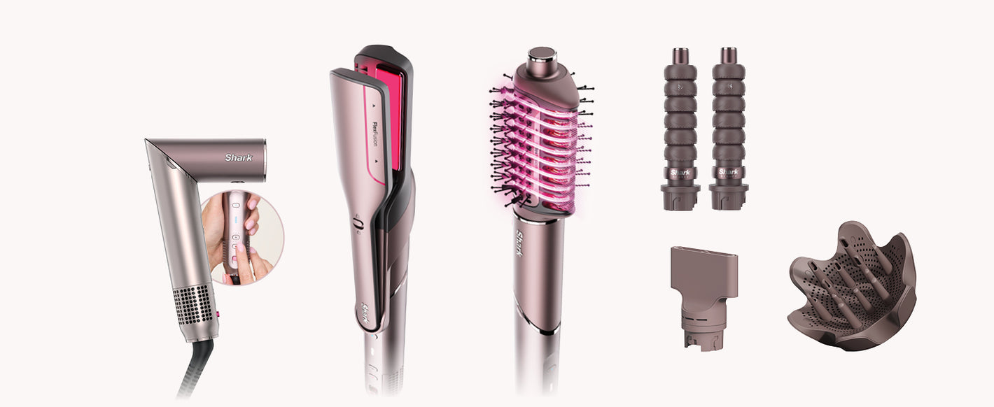 Shark Flex Fusion Straight 5-in-1 Air Styler & Dryer & Ceramic Straightener with Case  | HD652SUK