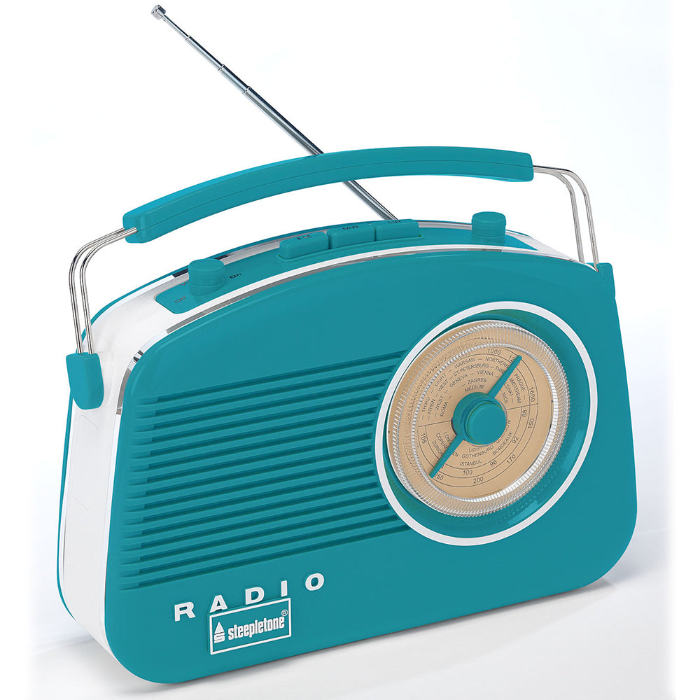 Steepletone Brighton Retro Radio Duck Egg Blue | Brighton BEBT