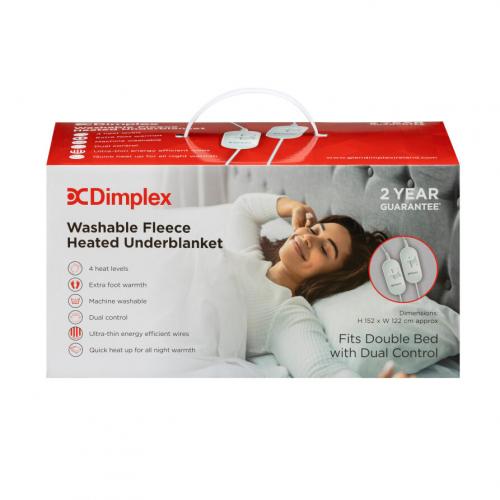 DIMPLEX DOUBLE FLEECE UNDER BLANKET - DUAL CONTROL | DFB2003