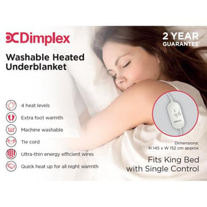 DIMPLEX KING UNDER BLANKET - SINGLE CONTROL Product Code: DUB1003