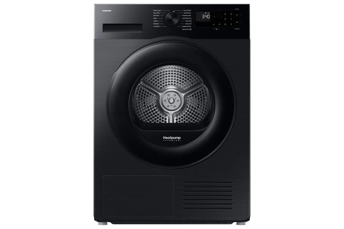 Samsung Series 5 AI Energy 9kg Heat Pump Tumble Dryer Black | DV90DG52A0ABEU