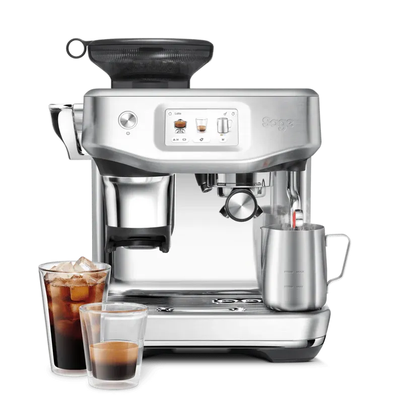 Sage Barista Touch Impress 2L Bean To Cup Coffee Machine Brushed Stainless Steel | SES882BSS4GUK1