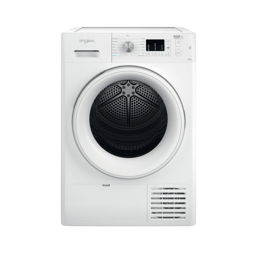 Whirlpool condenser tumble dryer: freestanding, 8kg | FFTCM108BUK