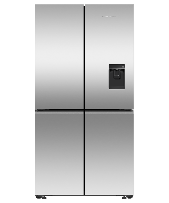 Fisher & Paykel Freestanding Quad Door Refrigerator Freezer.. Ice & Water | RF605QNUVX1