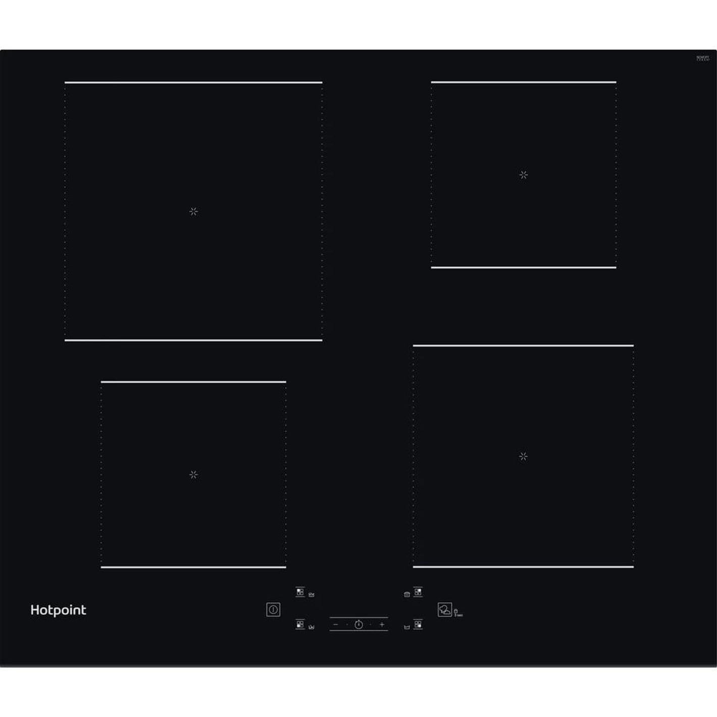 Hotpoint 4 Zone Glass Ceramic Induction Hob | TQ4160S