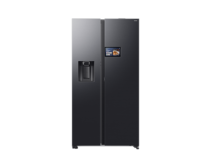 Samsung Bespoke AI Series 9 Freestanding American Style Fridge Freezer Black | RS90F64EEFEU