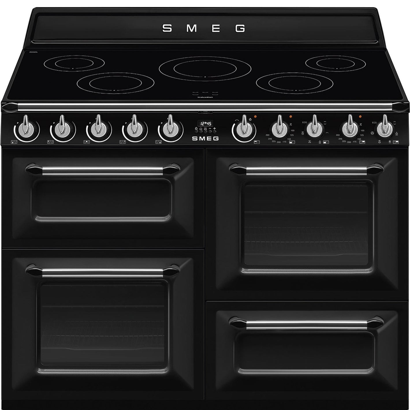 SMEG 110cm Victoria Electric Range Cooker Black.. X DISPLAY | TR4110IBL