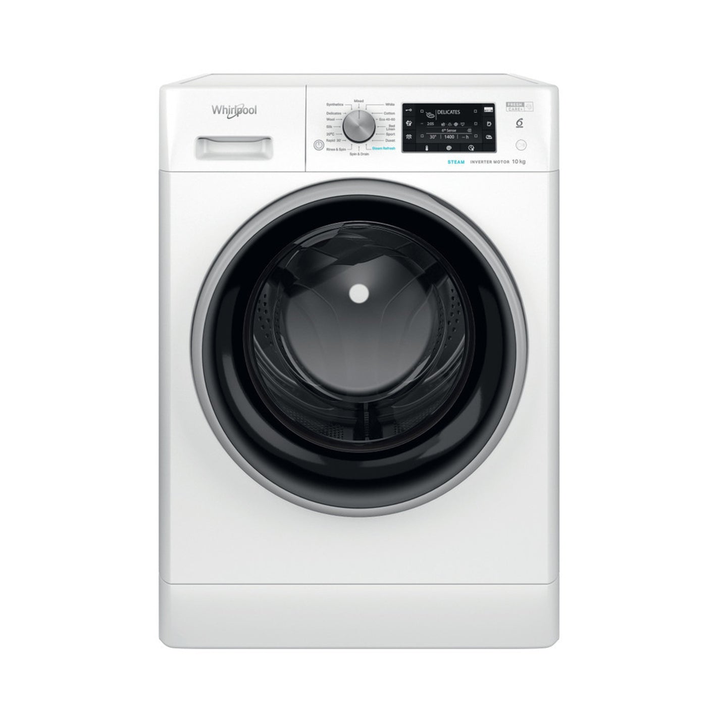 Whirlpool 10kg FreshCare+ Washing Machine 1400rpm - White | FFD10489BSV