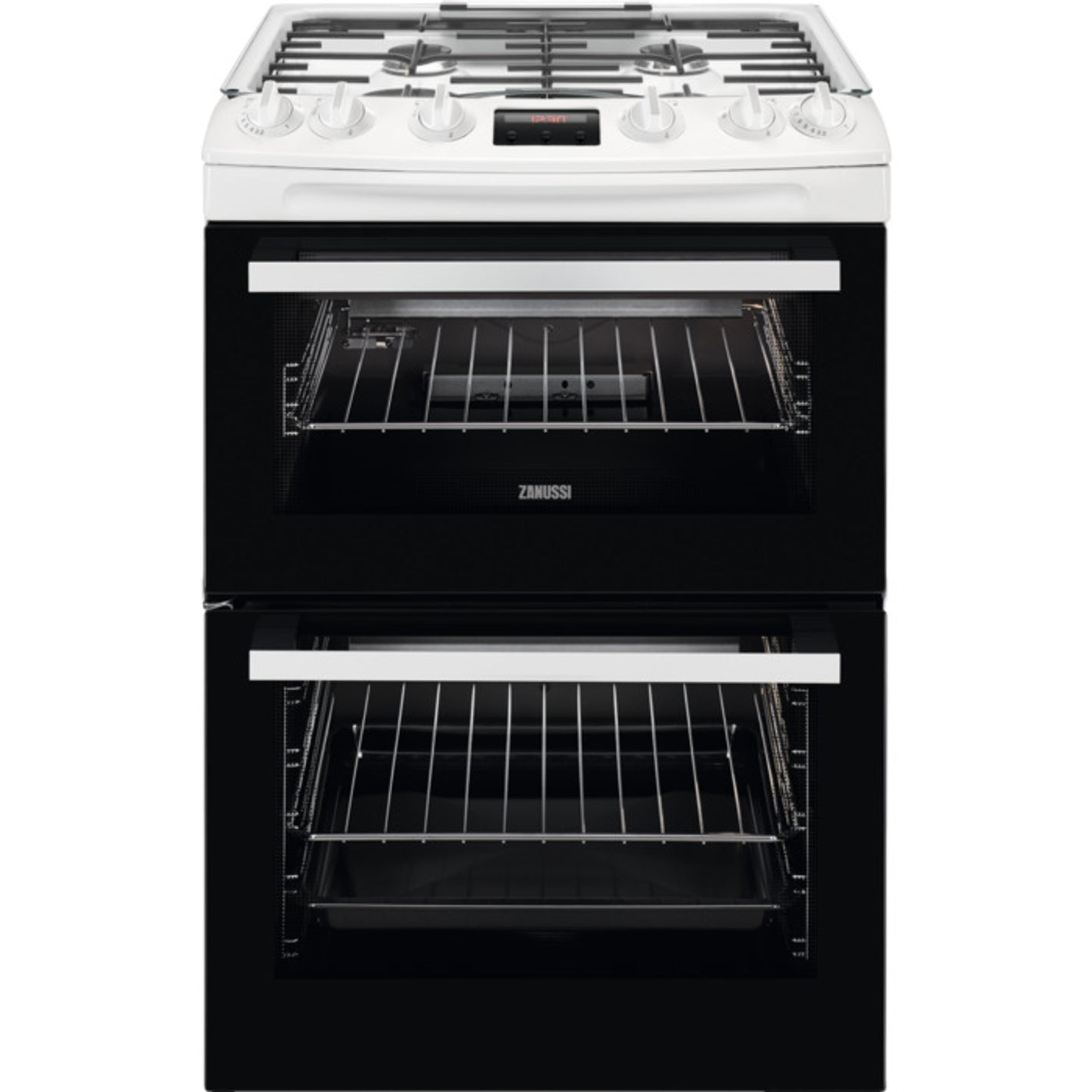 Zanussi 60cm Gas Cooker - White Natural Gas Only | ZCG63250W EX DISPLAY