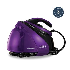 Morphy Richards 332102 Steam Generator Iron Easy Clean, De-Scale, Ceramic Soleplate, Lilac