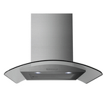 BELLING Chimney Hood 60cm Curved Glass | Stainless Steel CHIM604GSTA