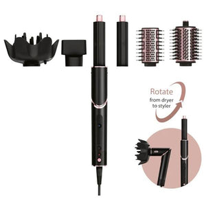 Shark FlexStyle Air Styler & Hair Dryer With 5 Attachments - Black & Rose Gold | HD440UK