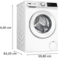 Bosch Series 6 WiFi-enabled 10 kg 1400 Spin Washing Machine White | WGJ25400GB