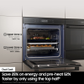 SAMSUNG SERIES 4 76LITRE CAPACITY DUAL COOK SINGLE OVEN - BLACK STAINLESS STEEL