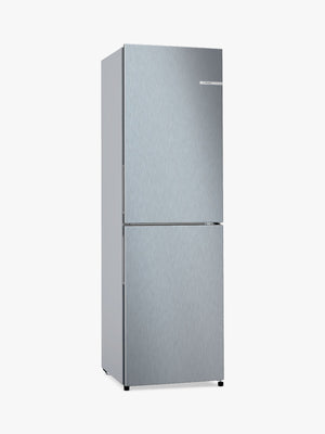 Bosch  Series 2 Freestanding 50/50 Fridge Freezer, Steel Look | KGN27NLEAG