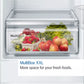 Bosch  Series 2 Freestanding 50/50 Fridge Freezer, Steel Look | KGN27NLEAG