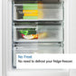 Bosch  Series 2 Freestanding 50/50 Fridge Freezer, Inox | KGN27NLEAG
