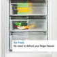 Bosch  Series 2 Freestanding 50/50 Fridge Freezer, Steel Look | KGN27NLEAG