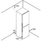Bosch  Series 2 Freestanding 50/50 Fridge Freezer, Steel Look | KGN27NLEAG