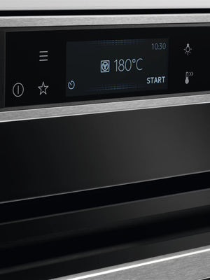 AEG  8000  Built-In Electric Single Oven with Steam Function, Stainless Steel | BSE782380M