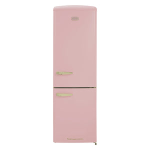 CDA 330 Litre 60/40 Retro Freestanding Fridge Freezer | Florence Tea Rose Ex-Display *LEAD TIME APPLIES FOR NEW UNIT..
