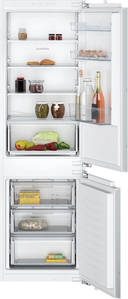 NEFF N30  Integrated 60/40 Fridge Freezer - Fixed Hinge |  KI7861FE0G