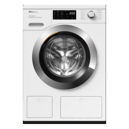 Miele PowerWash and Twin Dos washing machine, 9kg, Chrome Edition Door | WEG885 WCS