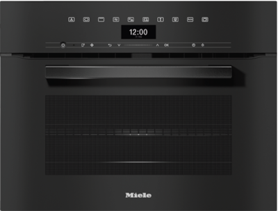 Miele VitroLine  Compact Microwave Combination Oven Obsidian Black | H7440BM