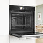 Bosch Series 8 Built-In Single Oven with Digital Control Ring Black  | HBG7784B1