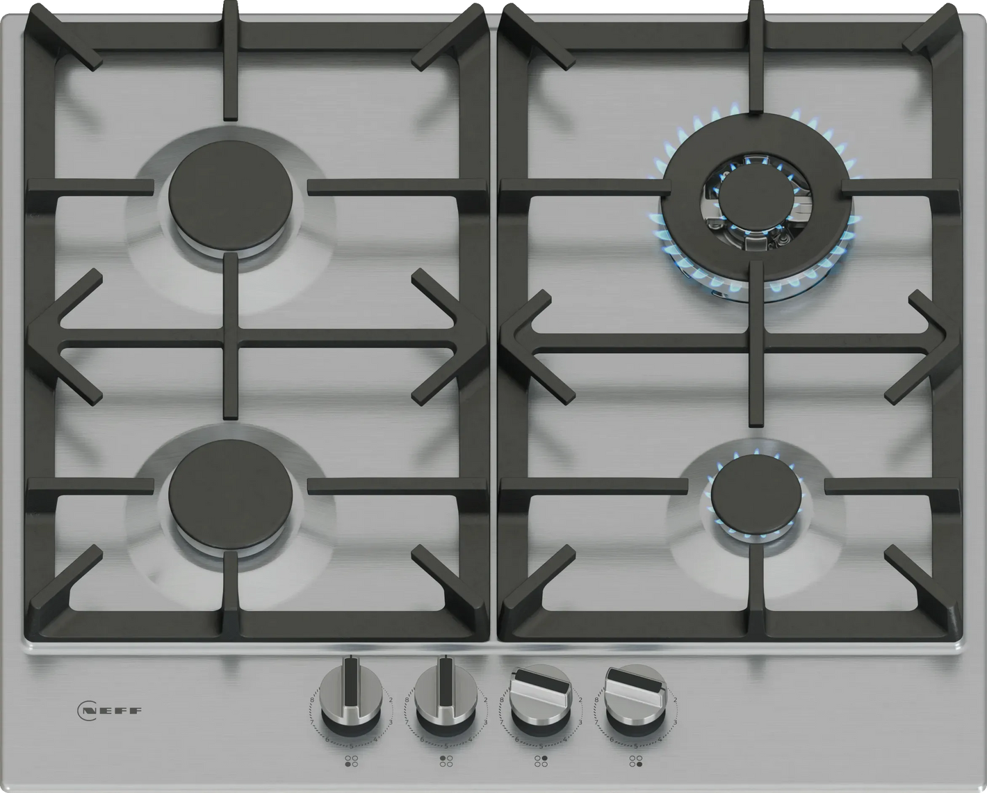 Neff N 70 Gas Hob 60 cm Stainless Steel | T26CIH8N0