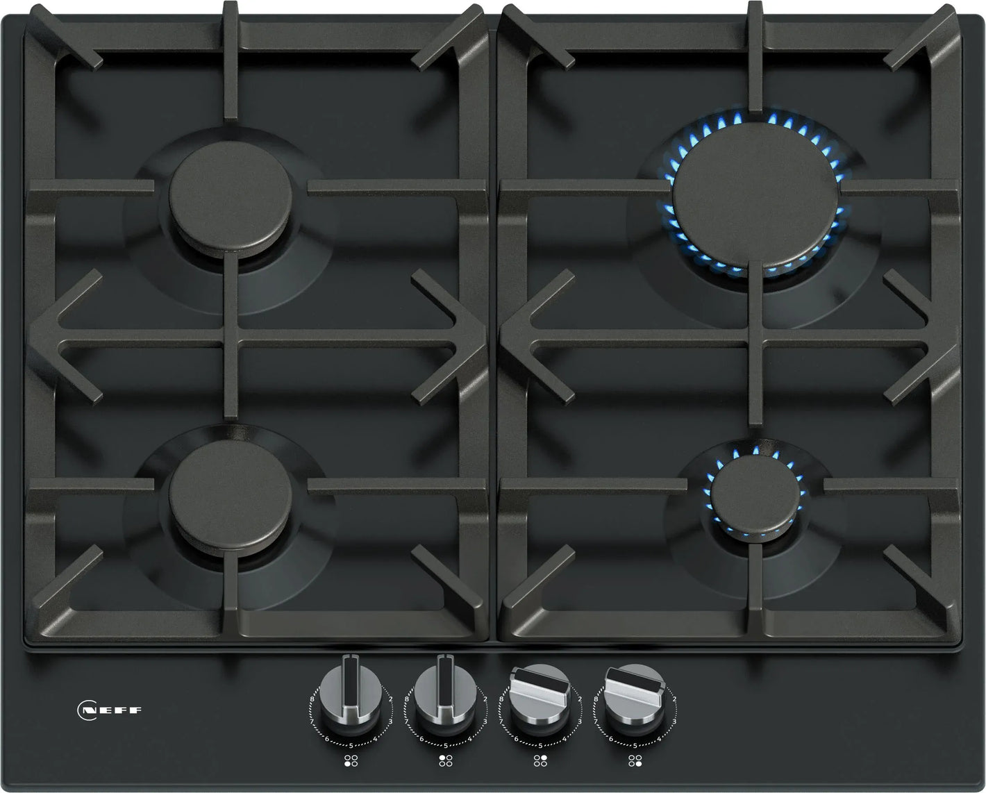 Neff N 70 Gas Hob 60 cm Enamel Black | T26CIP8S0