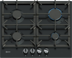 Neff N 70 Gas Hob 60 cm Enamel Black | T26CIP8S0