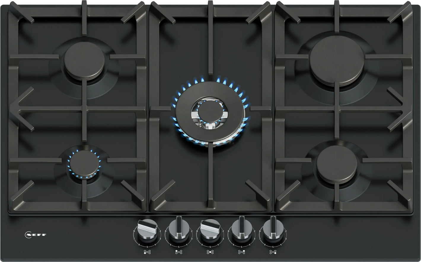 Neff N 70 Gas Hob 75 cm Enamel Black | T27CIQ8S0