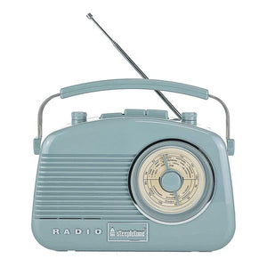 Brighton 3 Band Portable Retro Radio -Grey | Brightongy