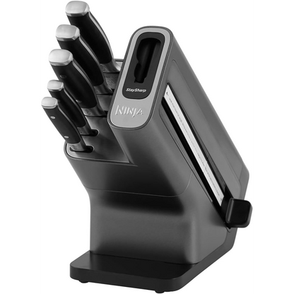 Ninja Foodi K32005UK, StaySharp Knife Block w/ Integrated Knife Sharpener - 5 Piece Set