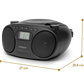 Roberts Zoombox FM Radio Black | ZOOMBOXFMBK