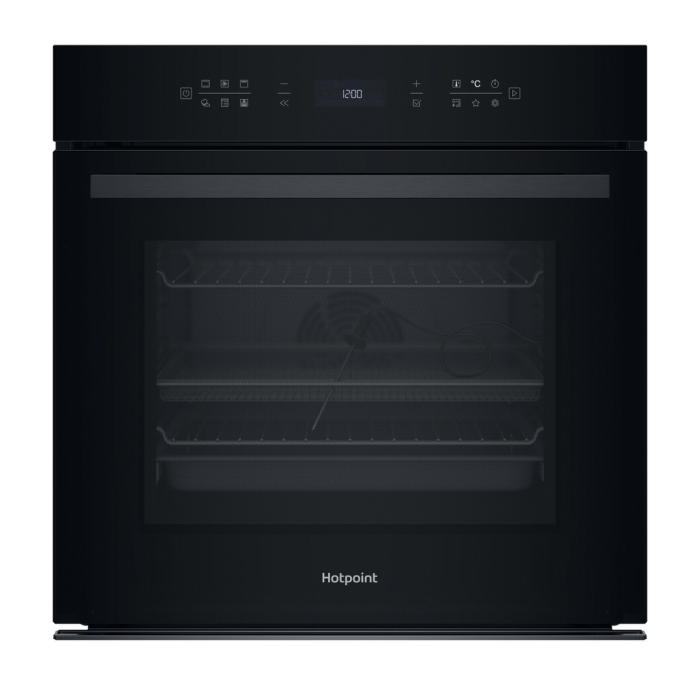 Hotpoint Pyro Single Oven Black | HOI78PPT1SBUK