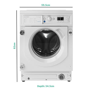 Indesit 9KG 1400 spin Built in Washing Machine |BIWMIL91485UK