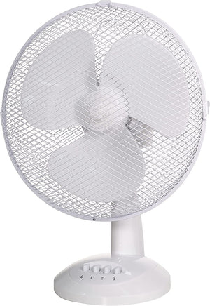 Schallen Home & Office Electric 12" 3 Speed Electric Tilt Oscillating Desk Top Fan | 817700