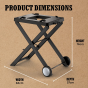 Ninja Woodfire XSKGRLLSTDEUK, Electric BBQ Grill Stand, Black