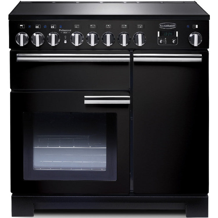 Rangemaster Pro Deluxe 90cm Electric Range Cooker | PDL90EIGB/C | Black PDL90EIGB/C *IN STOCK*