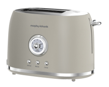 Morphy Richards Colour Boutique Matt Steel 2 Slice Toaster | 98060