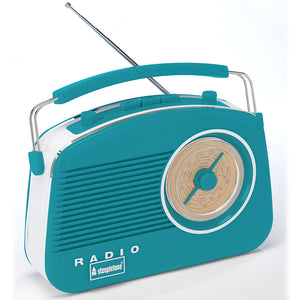 Steepletone Brighton Retro Radio Duck Egg Blue