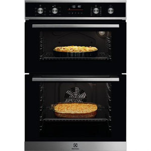 ELECTROLUX EDFDC46X 42/61 LITRE BUILT IN EYE LEVEL DOUBLE OVEN - STAINLESS STEEL