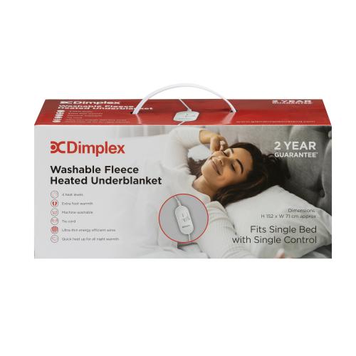 DFB2001 DIMPLEX SINGLE FLEECE UNDER BLANKET — Finucanes Electrical
