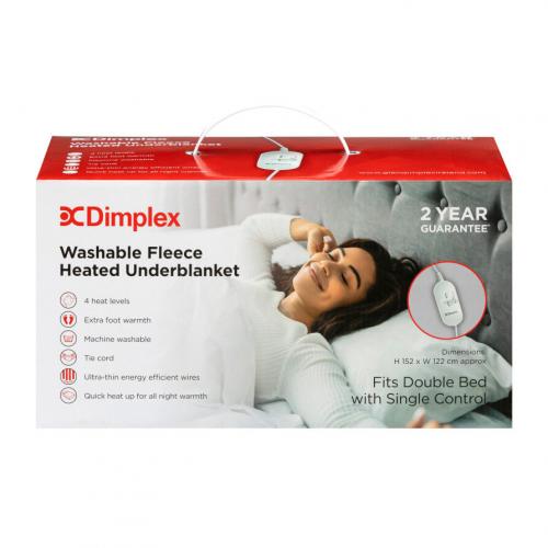 DFB2002 DIMPLEX DOUBLE FLEECE UNDER BLANKET - SINGLE CONTROL — Finucanes  Electrical