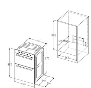 Nordmende Built In Double Oven - S/Steel | DOIC425IX